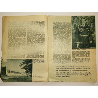Lehti Der Aufbau, elokuu 1938, 32 sivua. Espenlaub militaria